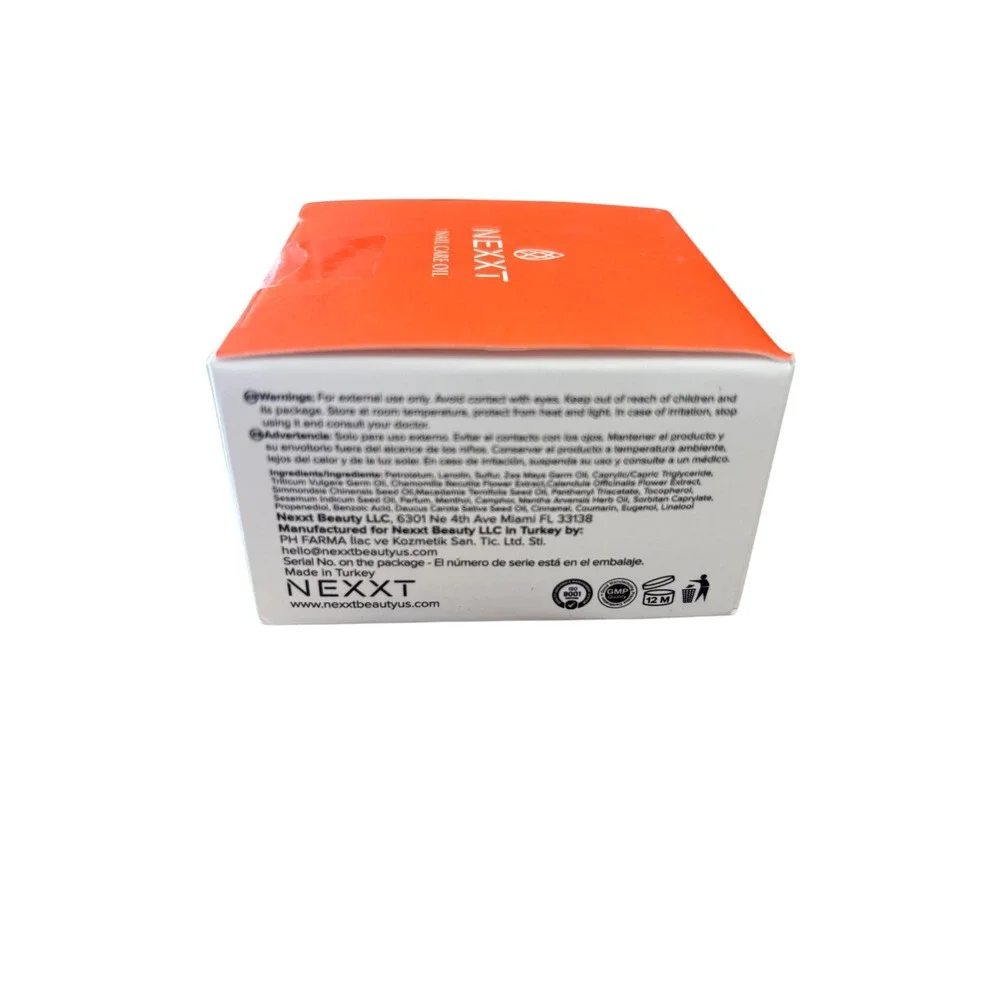Nexxt Nail Care Oil 1.7oz‎ Orange White Strengthening Hydrating Spa Care